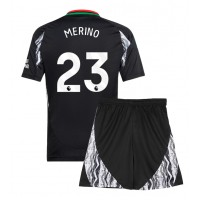 Maglia Calcio Arsenal Mikel Merino #23 Seconda Divisa Bambino 2024-25 Manica Corta (+ pantaloncini)